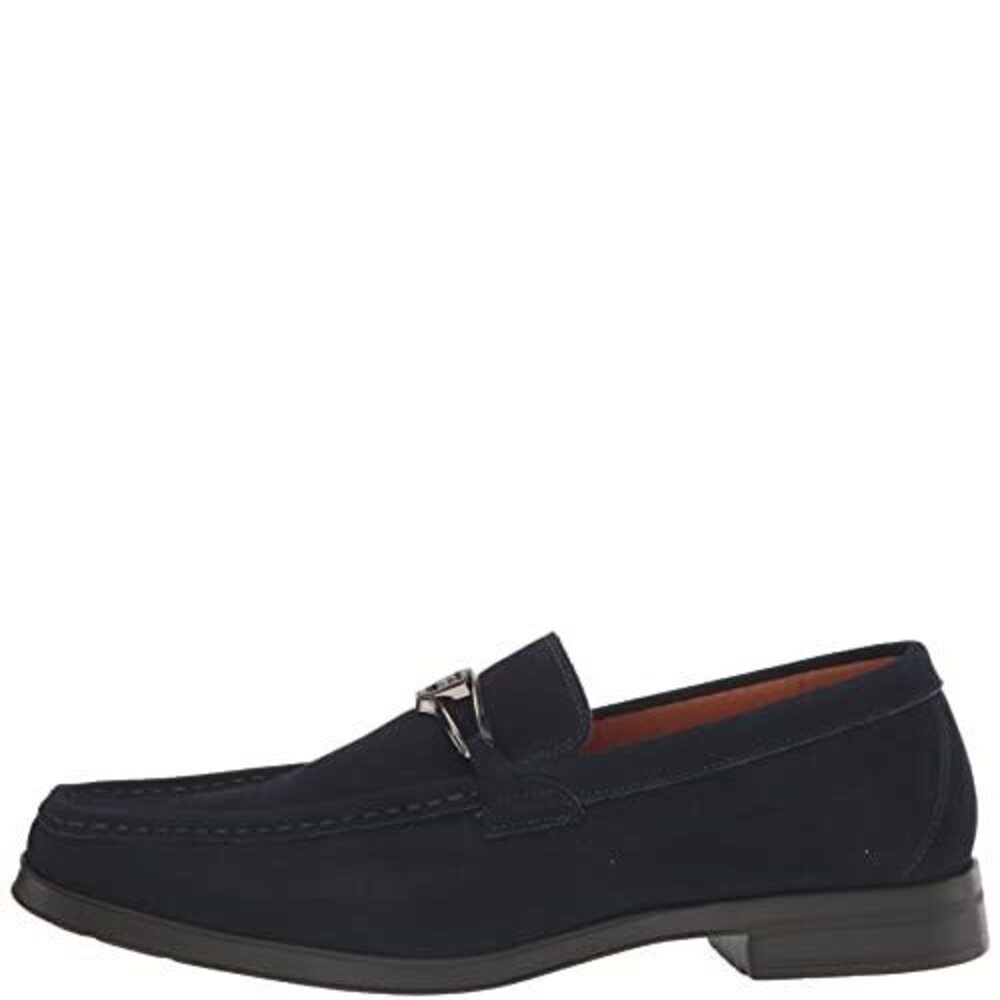 Stacy Adams Palladian Moc Toe Slip-On Loafer Navy 11 M - Picture 8 of 8